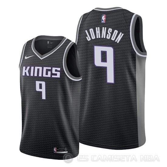 Camiseta B.j. Johnson #9 Sacramento Kings Statement Negro - Haga un click en la imagen para cerrar